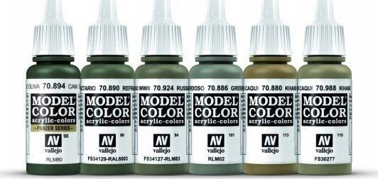 Acrylicos Vallejo Σετ Χρώματα Μοντελισμού Σοβιετική Πανοπλία & Πεζικό 18ml 6τμχ