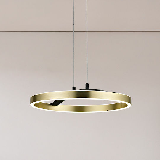 Powertech Adjustable Pendant Light Gold 38x38x120cm