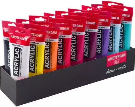 Royal Talens Talens Culori Acrilice Amsterdam Set Bază 18 Culori 120ml