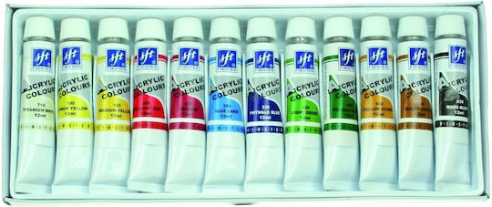 Titanum Acrylic Paint Set in Multicolour color 12ml 1pcs