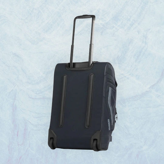 American Tourister Duffle S Сак Вояж 50лт Син с колела Текстилен Д55xШ25xВ35см.