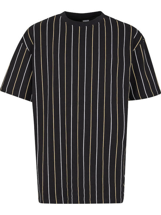 Тениска Black, White, Pale Yellow