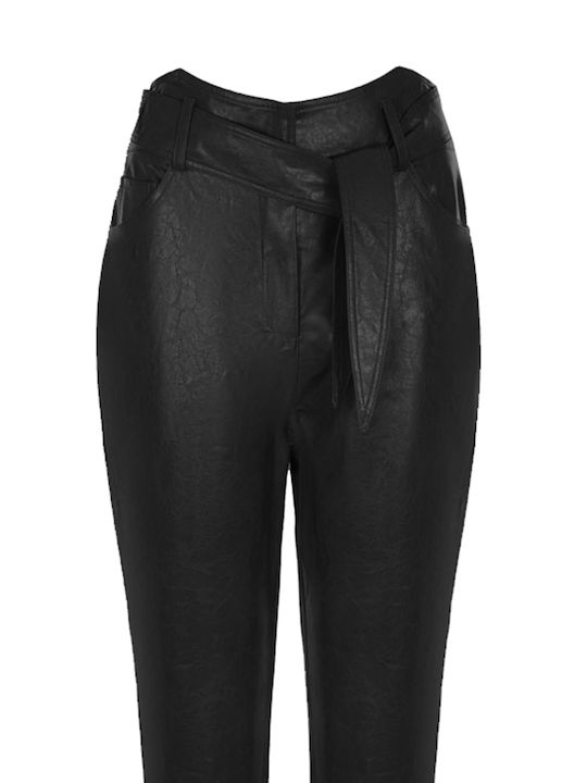 Damen Stoff Hose Black