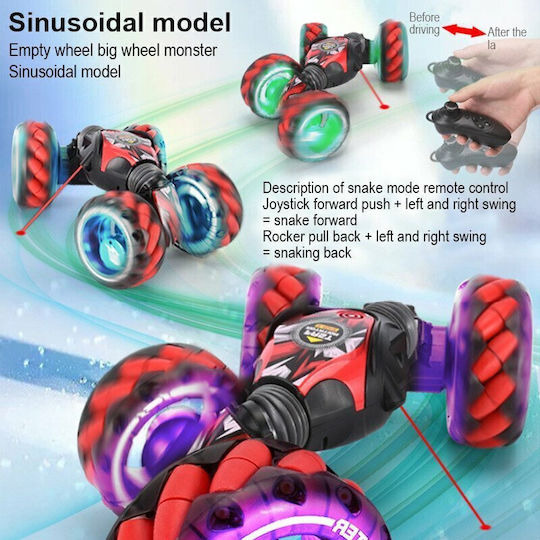 Τηλεκατευθυνόμενο Αυτοκίνητο Stunt 4WD Κόκκινο