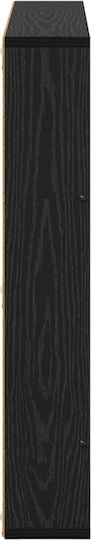 vidaXL Magazine File Organizer Wooden Black 12x70x80cm.