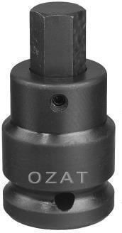 1" Impact Socket Head External HEX Profile 2 Pieces Standard Size 14