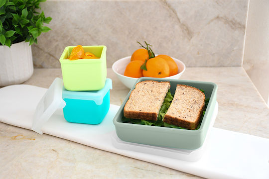 Melii Cutie pentru Mâncare Silicon Verde 1buc Melii Cutie pentru Mâncare Silicon Verde 1buc