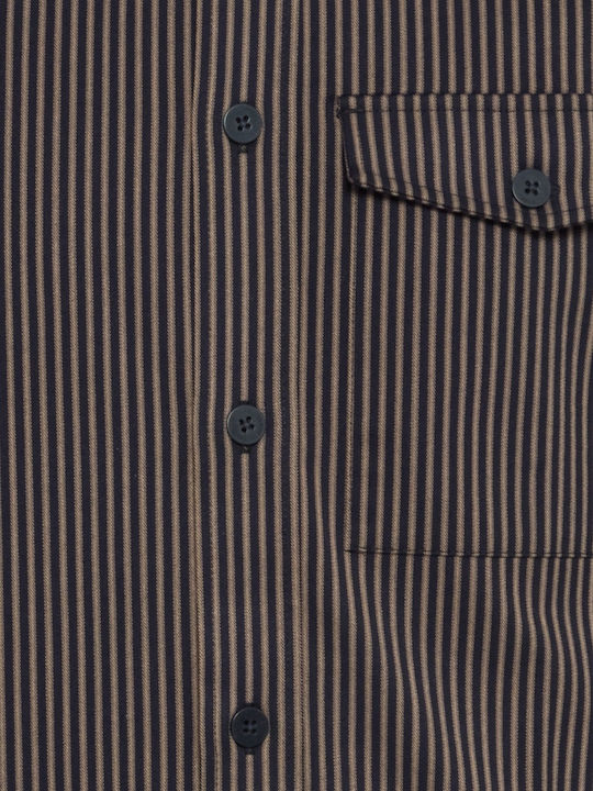 Μακρυμάνικo Πουκάμισο Ριγέ Dark Navy