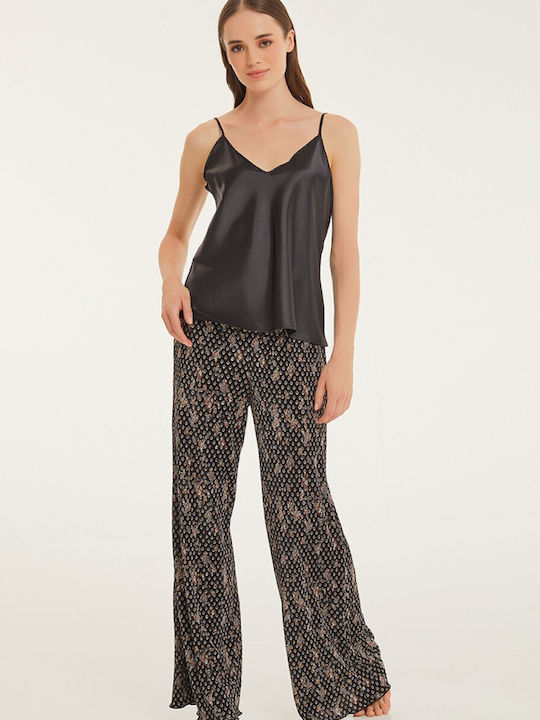 Pen-ky Winter Women's Pyjama Top Black
