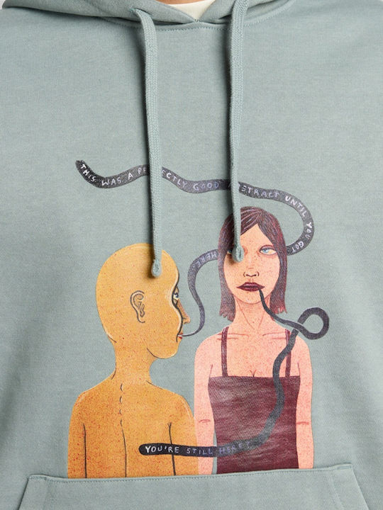Sweatshirt mit Kapuze Khaki