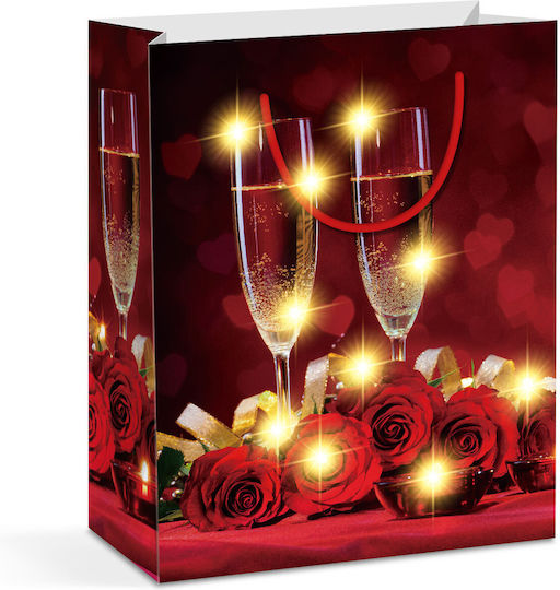Alista Home Hârtie Crăciunească Geantă pentru Cadou 26.5x33x12.7cm. 12buc