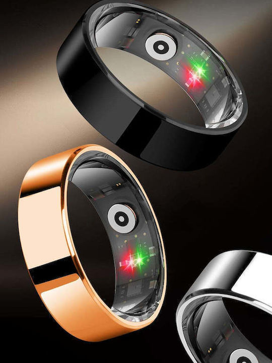 Kyklō Smart Ring 19.8mm Αδιάβροχο με Παλμογράφο Χρυσό