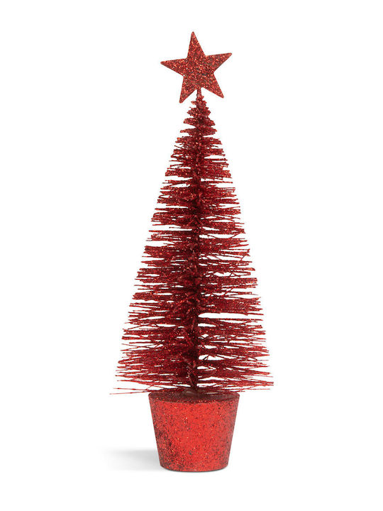 Mini Artificial Pine Decoration Glitter 18 Cm 4 Colors