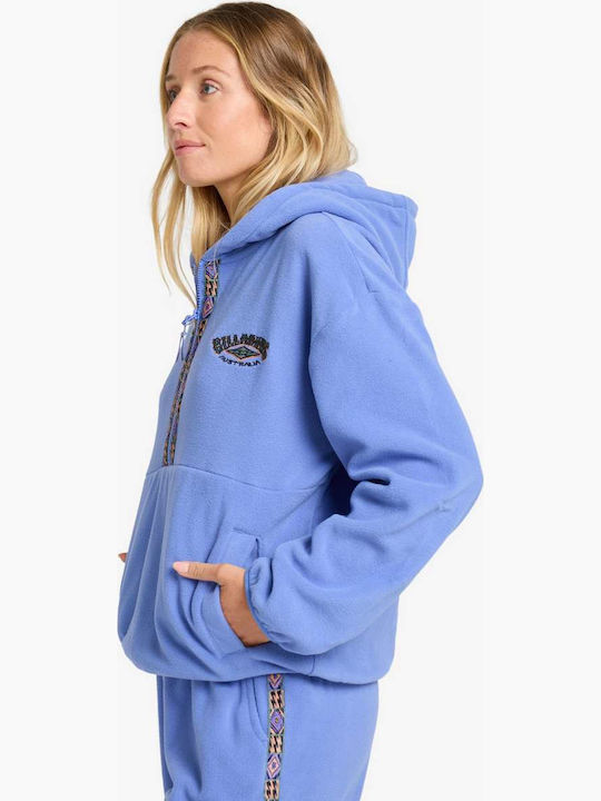 Winter Camp Women's Sweatshirt Hooded Iris Blue