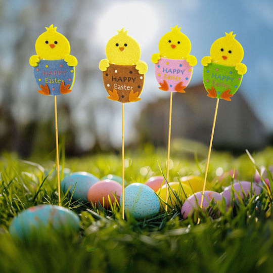 Easter Decoration Chick 4 Types 6 X 9 Cm