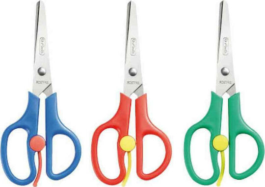 Herlitz Children's Scissors for Crafts 13cm with Metallic Blade (Μiscellaneous colours) 5pcs