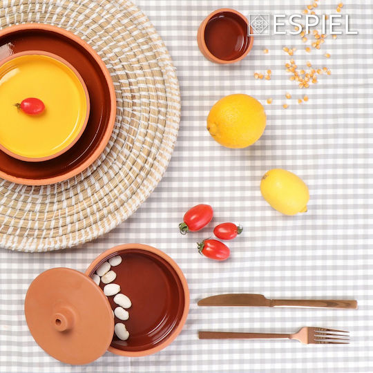Espiel Divine Set Löffel Abendessen Rostfreier Stahl Braune 20.7cm 12 Stück