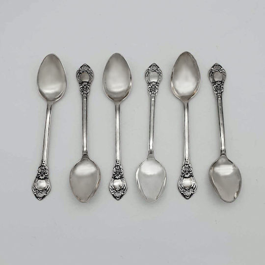 Savvas Design Φαγητού Ανοξείδωτα Ασημί 15cm ΚΟΥ00074 6τμχ