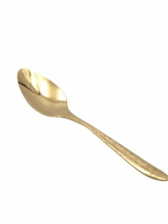 Set 6 Puffy Diamond Löffel Kaffee Tee Dessert Edelstahl Gold 14 Cm