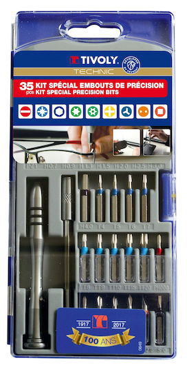 Set 35 Stück Schraubendreher-Bits Präzisionsanwendungen
