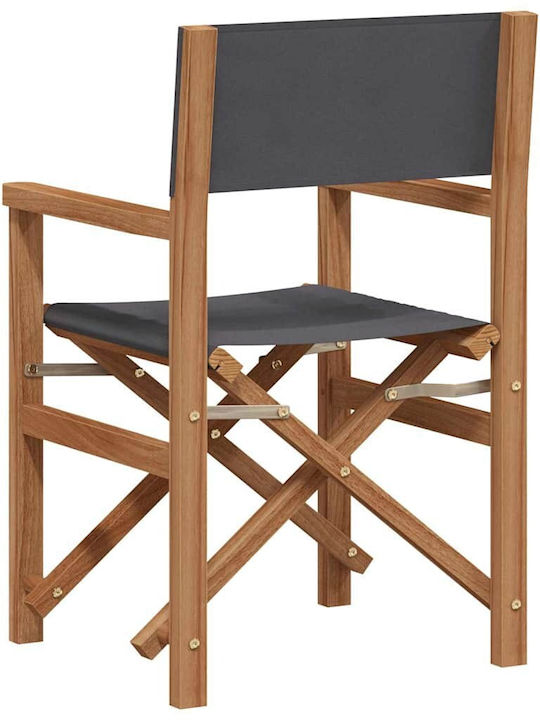 Градински Стол Дървен Сив 56x54x87см