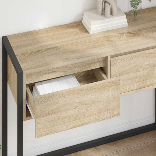 Wooden Console Table Coffee L100xW36xH75cm