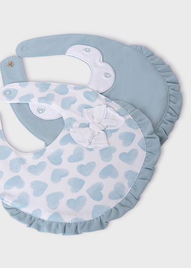 Mayoral Bib Fabric with Button Cristallo 2pcs