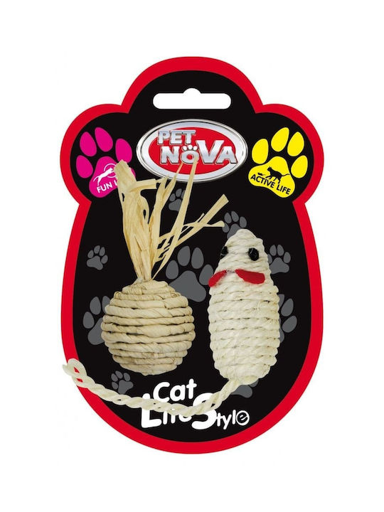 Pet Nova Katzenspielzeug Maus 2 Stück