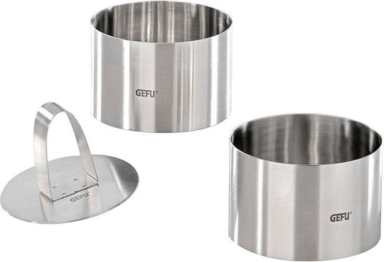 Stainless Steel Cake Rings Set 3 Pieces 10 x 8 Forma Gefu 12160