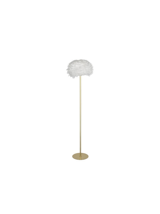 GloboStar Floor Lamp H150xW40cm. with Socket for Bulb E27 Beige