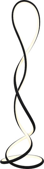 Evania LED Floor Lamp H147xW43cm. with Warm White Light 4000lm Black