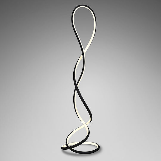 Evania LED Floor Lamp H147xW43cm. with Warm White Light 4000lm Black