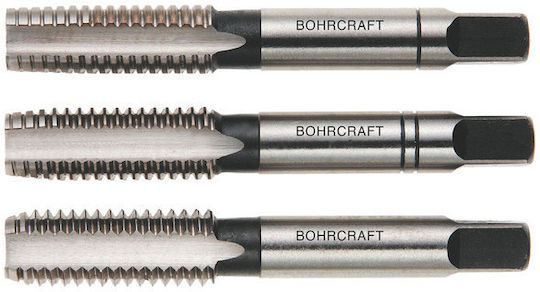 4109 Taps Manual Threading Normal Pitch Left-hand Din 352 Hss-g 3 Pcs Set Size M 3