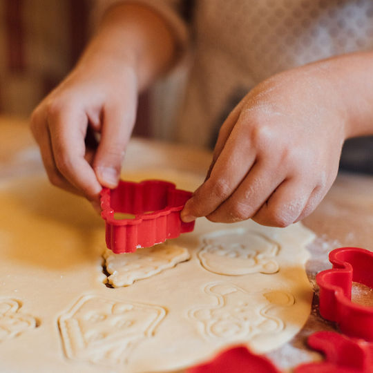 Legami Коледни Формички За Рязане На Бисквити Legami Cookie Cutters Stamps Комплект 5 Различни Дизайна Ccc0001