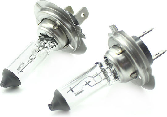 Set 2 Lămpi Auto Halogen H7 55w +50% Intensitate Durată Lungă Carguard