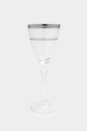 Set 2 Pieces Crystal Decanter & Platinum Glass «elisabeth»