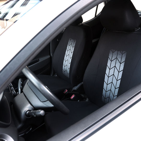 Set 1 Universelle Autositzbezüge Schwarz CarGuard