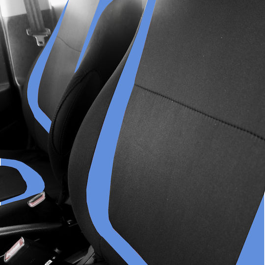 Комплект 1 Универсални Калъфи За Автомобилни Седалки Сини Carguard
