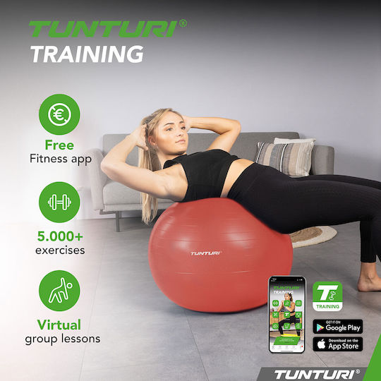 Tunturi Ball Pilates 75cm in Rosa Farbe