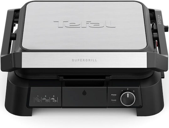 Tefal Supergrill Sandwich Maker Grill cu Plăci Detasabile 2000W Neagră