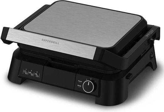 Tefal Supergrill Sandwich Maker Grill cu Plăci Detasabile 2000W Neagră