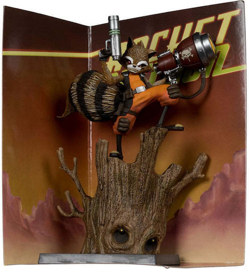 Marvel Collection Rocket Racoon Rocket Racoon A Chasing Tale #1 By Todd Mcfarlane 1/6 Figure Statue 18cm