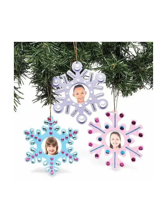 Baker Ross Creative Kit Снежинка 4067424 1-34 Персонализирани Коледни Снежинки Дърво 8 Бройки 3+ 21 X 15 См