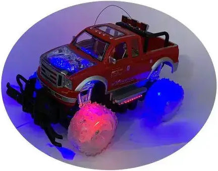 Chippo Teleghidat Mașină Crawler Roșu