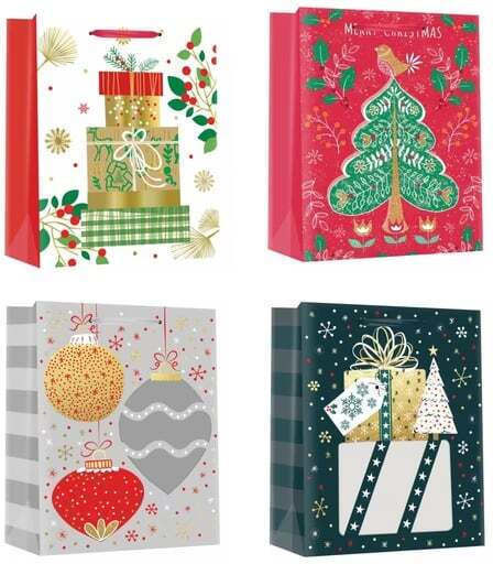 Florio Florio Christmas Paper Gift Bag 26x12x35cm Various Designs
