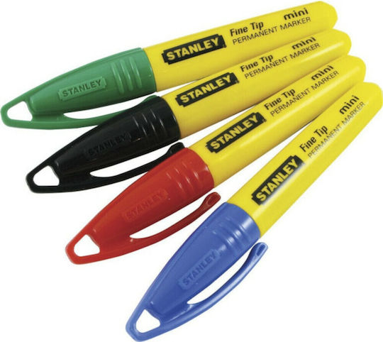 Stanley Fine Tip Marker Permanent 1mm Roșu