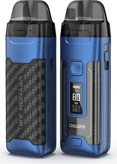 Aspire Veynom Air Pod Kit 2ml με Ενσωματωμένη Μπαταρία 2800mAh Carbon Blue
