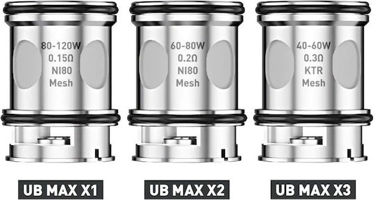 Lost Vape Ub Max Widerstand für Elektronische Zigaretten 0.15ohm (Dampfmethode) 3Stück