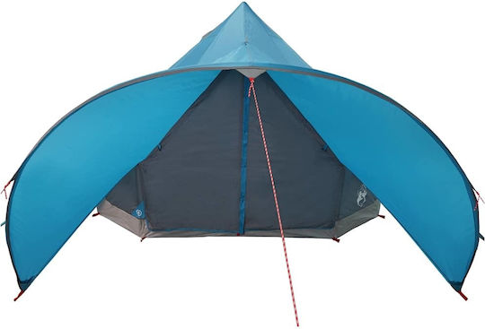 vidaXL Campingzelt Teepee Blau 600x415x247cm