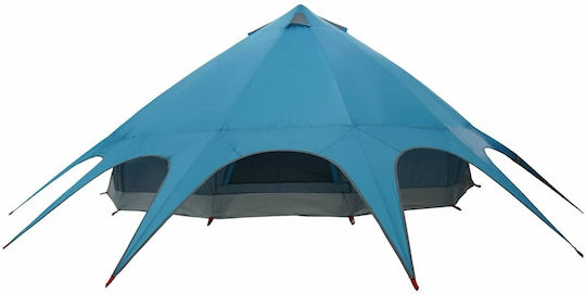 vidaXL Automatisches Campingzelt Teepee Blau 600x502x297cm